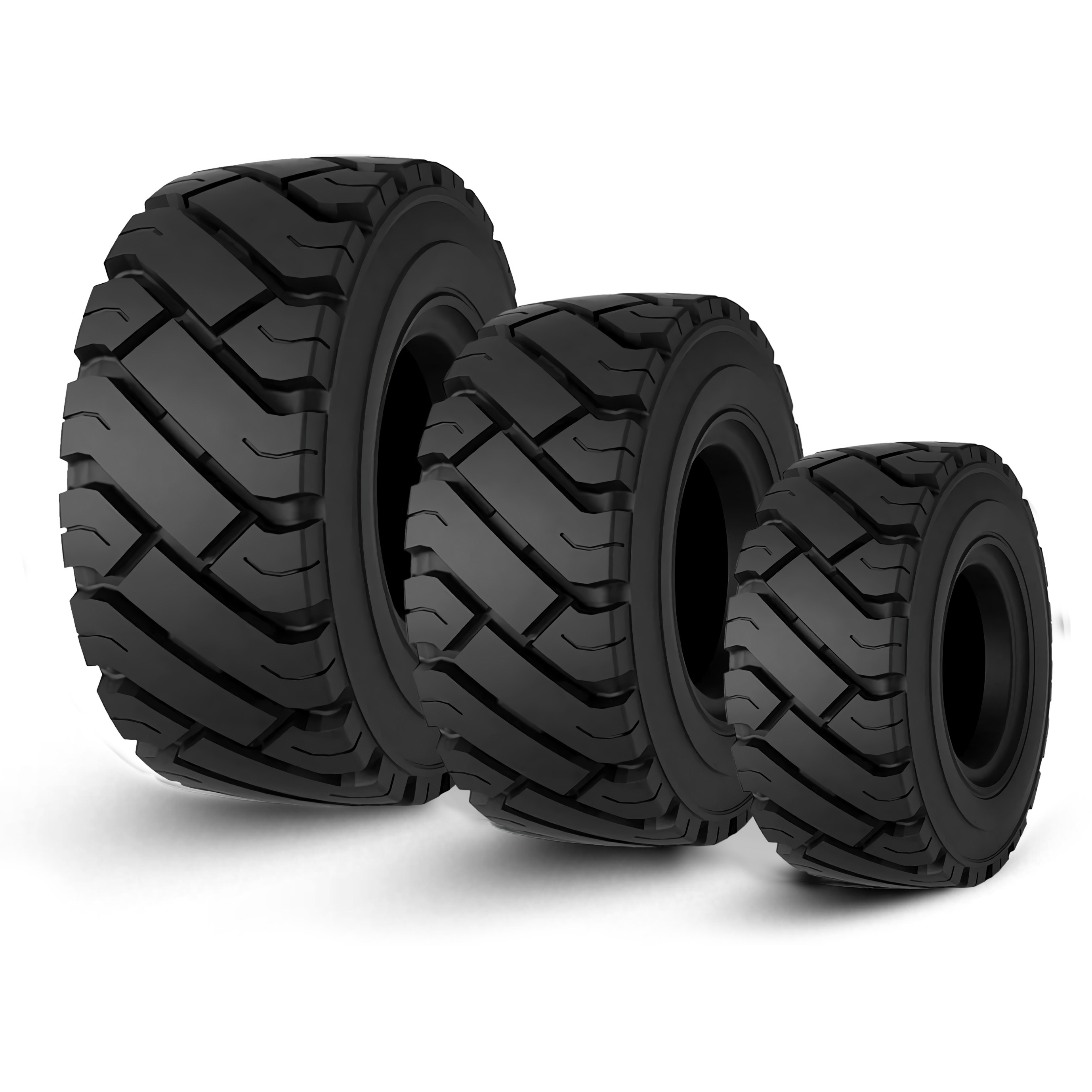 18x7-8 Siyah Dolgu Forklift Lastiği